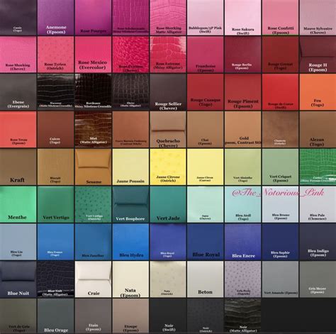 hermes hardware colors|hermès color chart 2022.